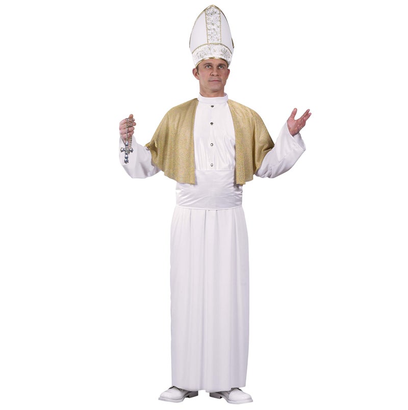 Fun World Mens Funworld Pontiff Costume, Multicolored - Image 1